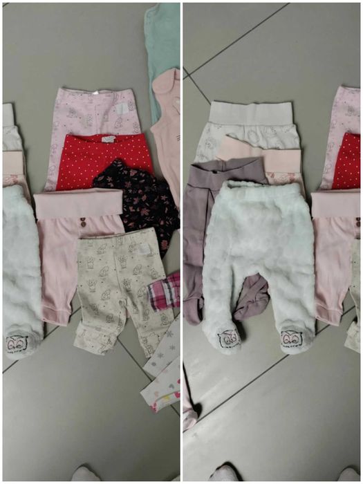 Super zestaw 8 szt. spodni dla dziewczynki 56/62