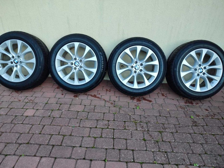 Kompletne oryginalne koła felgi aluminiowe 19'' BMW z oponami zimowymi