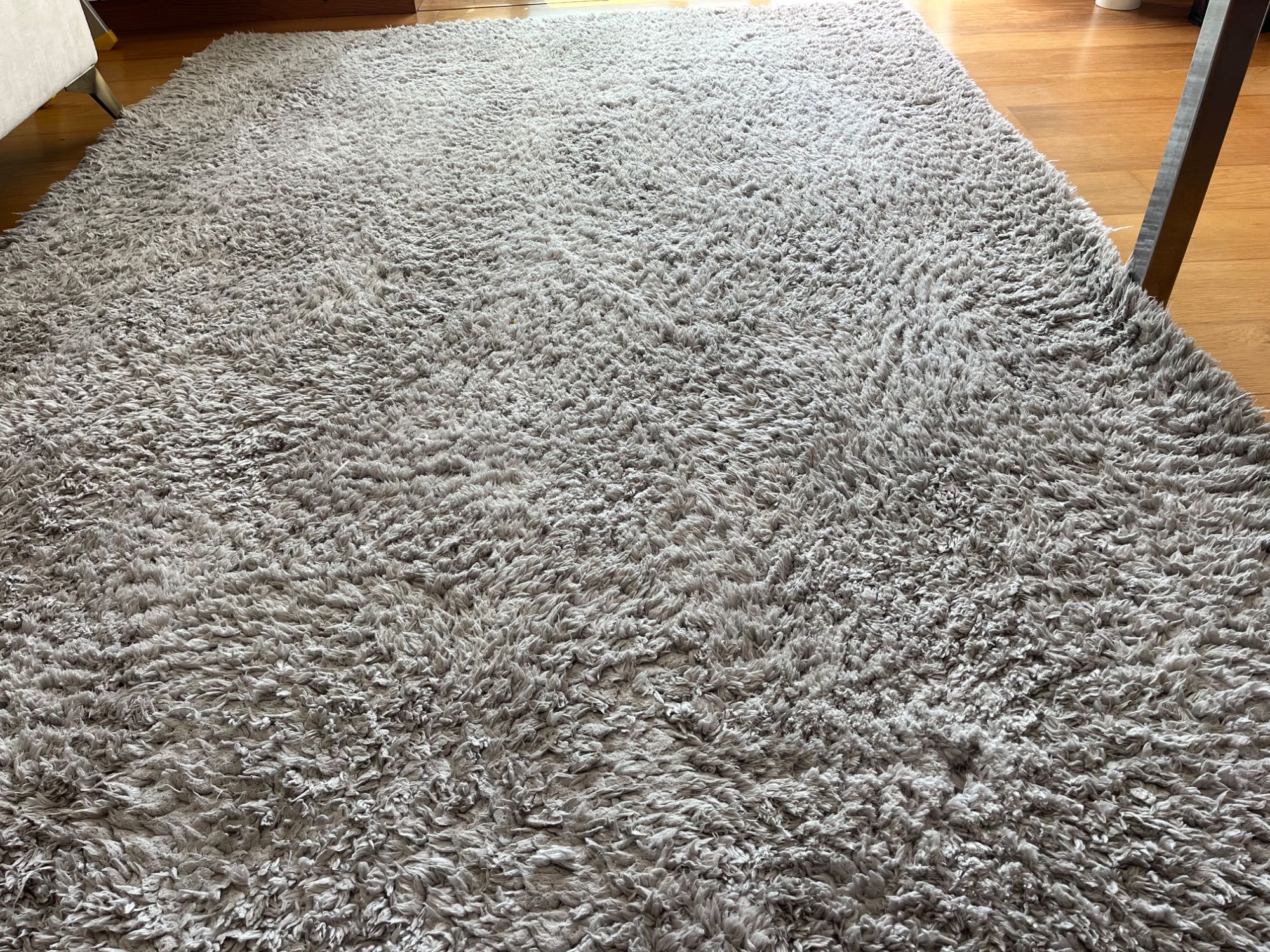 Carpete cinzenta 160 cm x 230 cm
