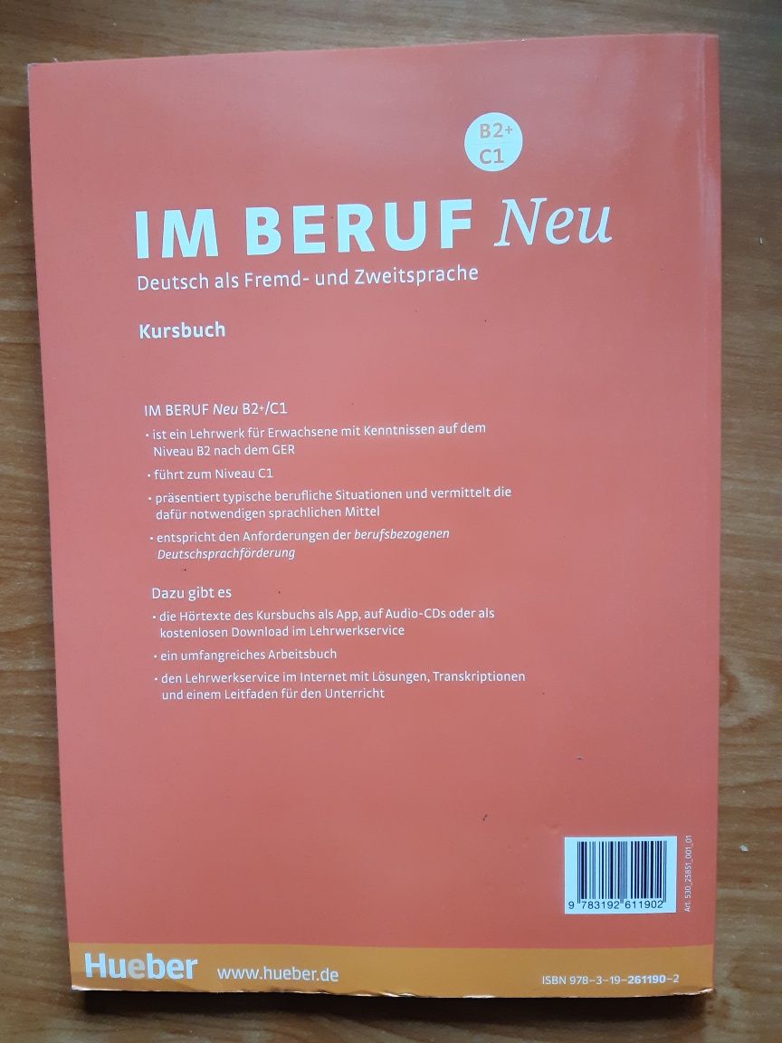 Im Beruf Neu Kursbuch B2+/C1