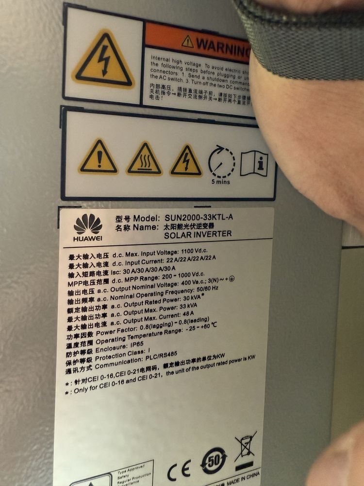 Inwerter Huawei SUN2000-33KTL-A 4xMPPT