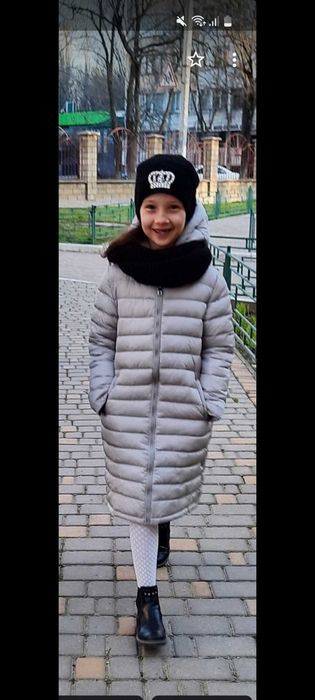 стеганное пальто на рост от 120-153