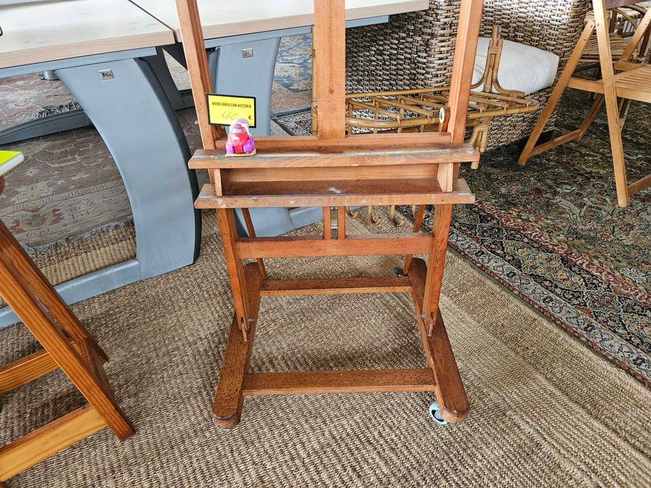 Cavalete de pintura em madeira - Bom estado geral