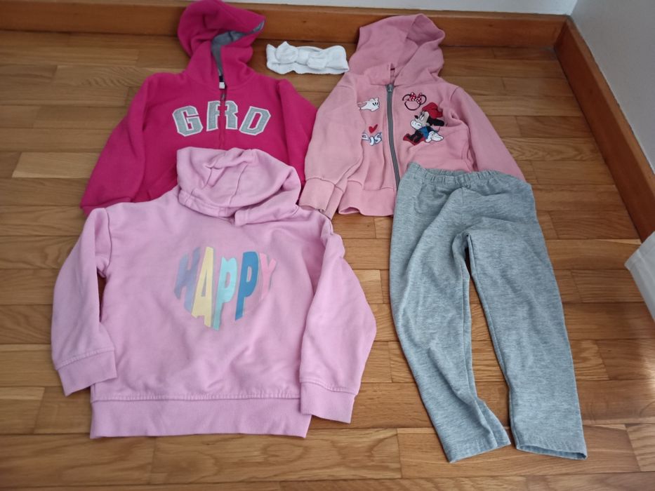 Lote de 12 peças 3-4 anos menina de inverno