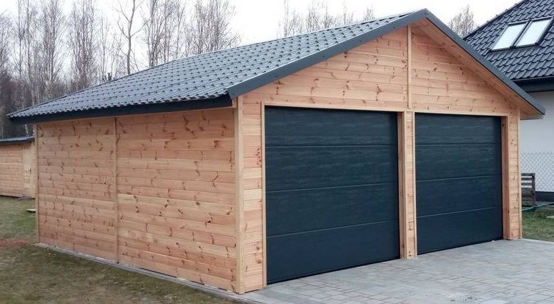 Garaż drewniany dwustanowiskowy, Wiata garażowa, Altana ogrodowa, carp