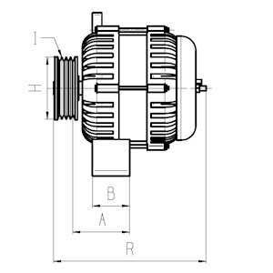 Alternator John Deere Fendt Claas Jaguar JCB Massey Ferguson 14v 150A