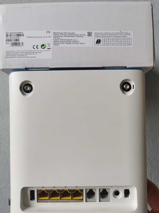Router modem WiFi ZTE MF286D 4G LTE 600 Mb/s – obsługa SIM + 2 anteny