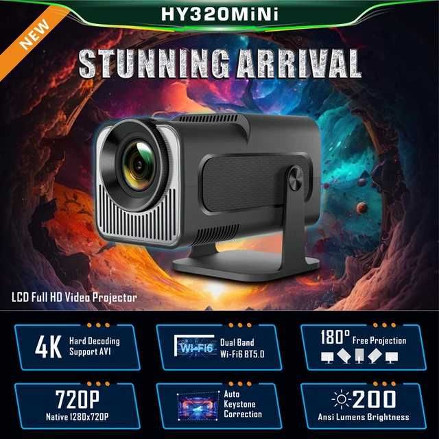 Проектор домашній кінотеатр UltraHD HY320 Mini 4K+все налаштовано+IPTV
