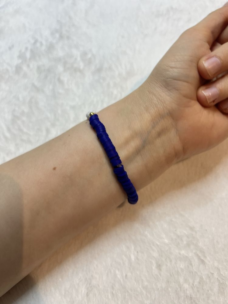 Bransoletka handmade ręcznie robiona classy aesthetic basic napis 20