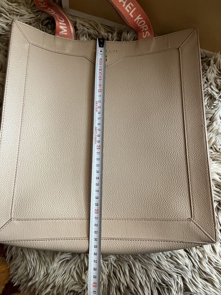 Michael Kors torba shopper shopperka do ręki na ramionach beż