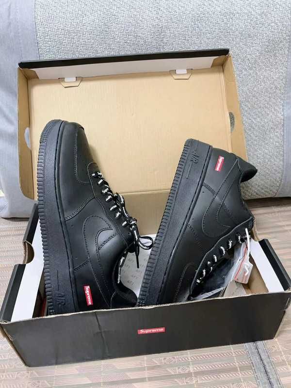 *NoweNikeAirForce1Supreme*Black.36