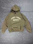 Vintage Fishbone oversize hoodie haft 90s (L/XL) bluza z kapturem y2k