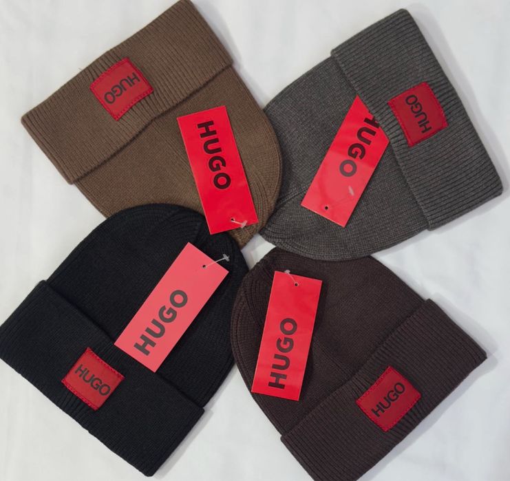 Тепла фірмова шапка Calvin Klein / Hugo Boss / Nike /Armani