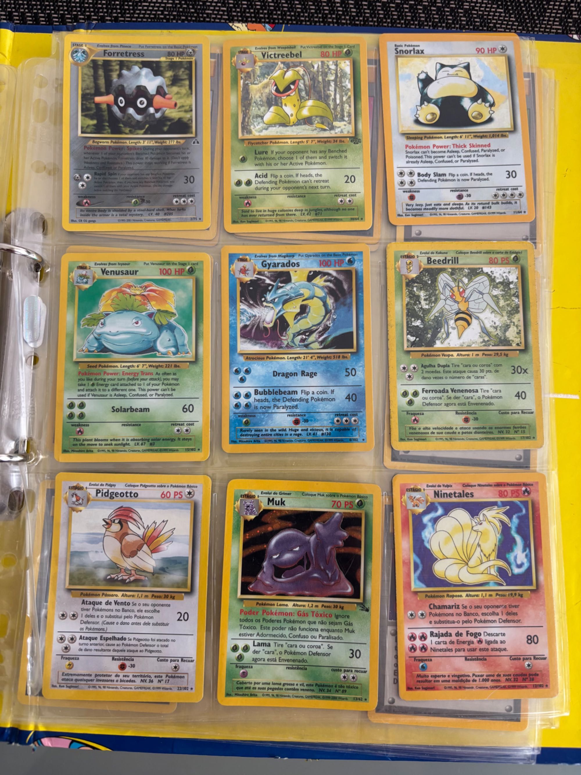 Coleção cartas pokemon Base Set