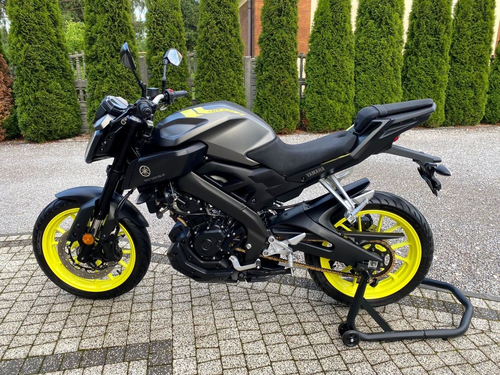 Yamaha MT 125 ABS 2018r NIGHT FLUO Wydech SHARK JAK NOWA kat. b a1