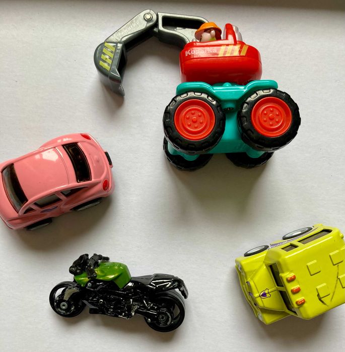 Autko Budowlane Dla Malucha - Koparka, motor resorak , mini autka