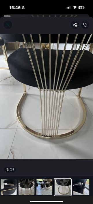 Fotele krzesla Marcille glamour 6 szt