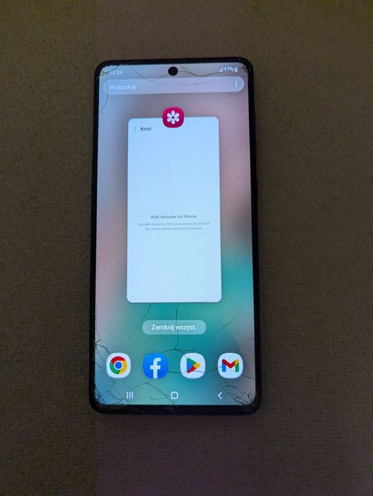 Samsung a71 uszkodzony.