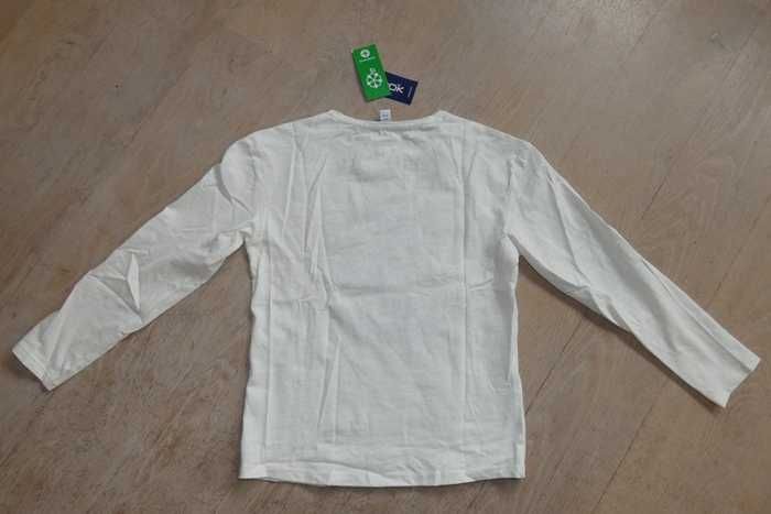 Koszulka z rękawem i haftem, planeta; 10l; 140cm; OKAIDI-NOWA