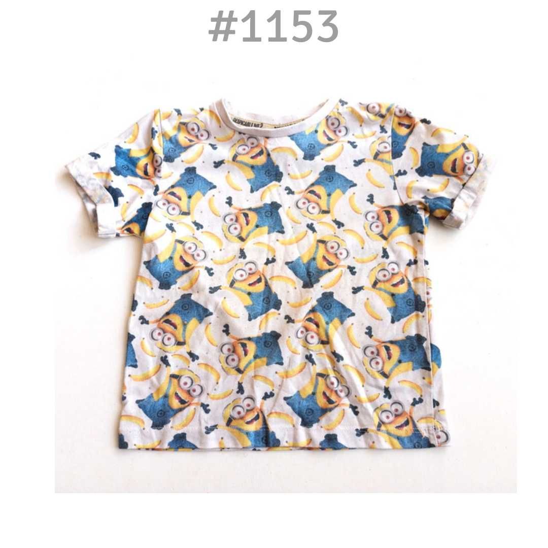 T-shirt Rebel 3-4lata 98-104cm Minionki z brylantami/błyskotkami #1153