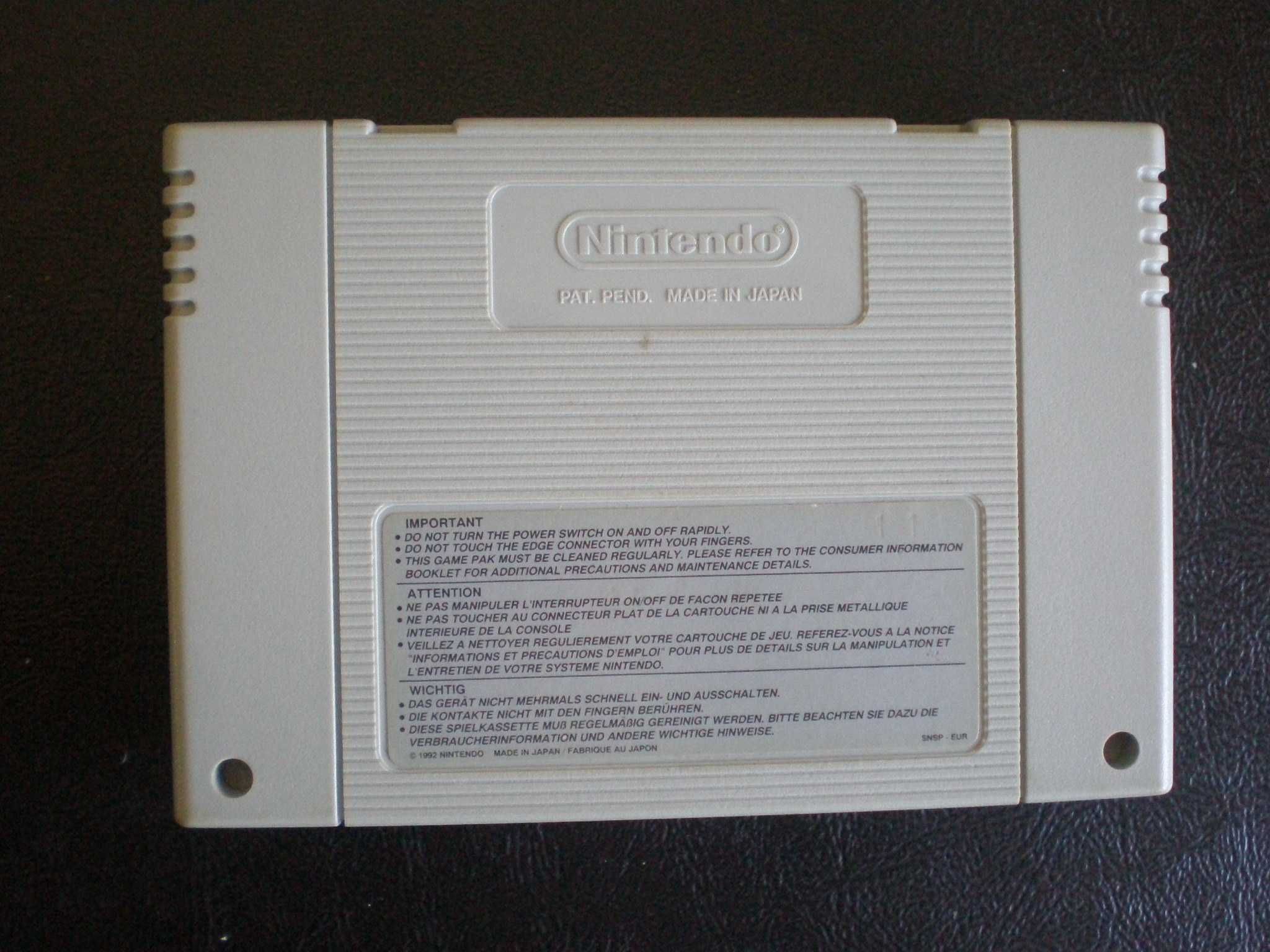 4 jogos Nintendo Super Nintendo - Kick Off European Super Shootout NBA