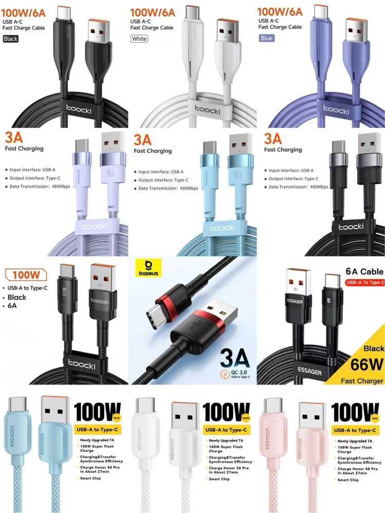 Кабель Baseus USB-Type C, Lightning, Швидка зарядка QC Power Delivery