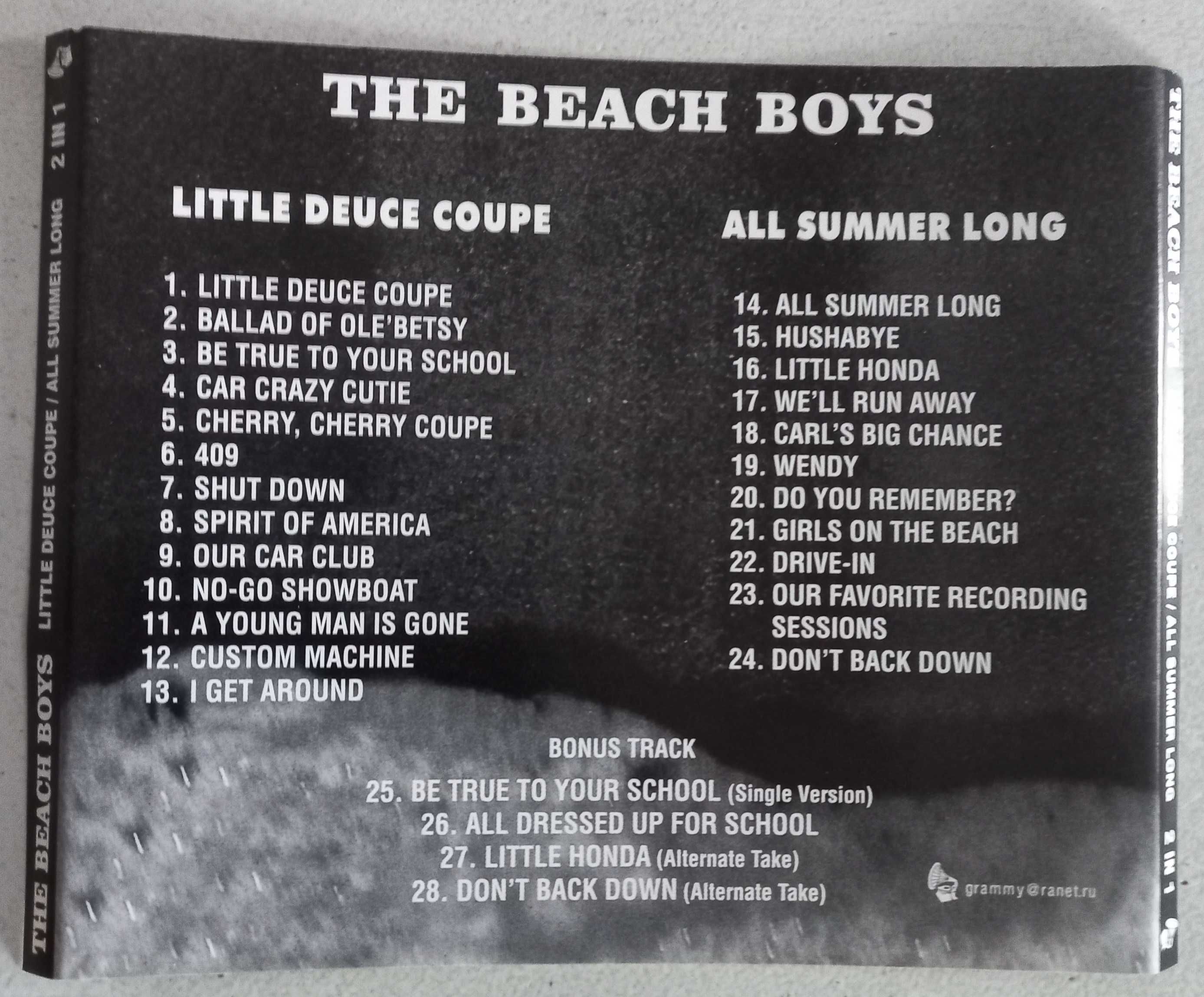 The Beach Boys "Surfin' USA", "All Summer Long", "Pet Sounds"