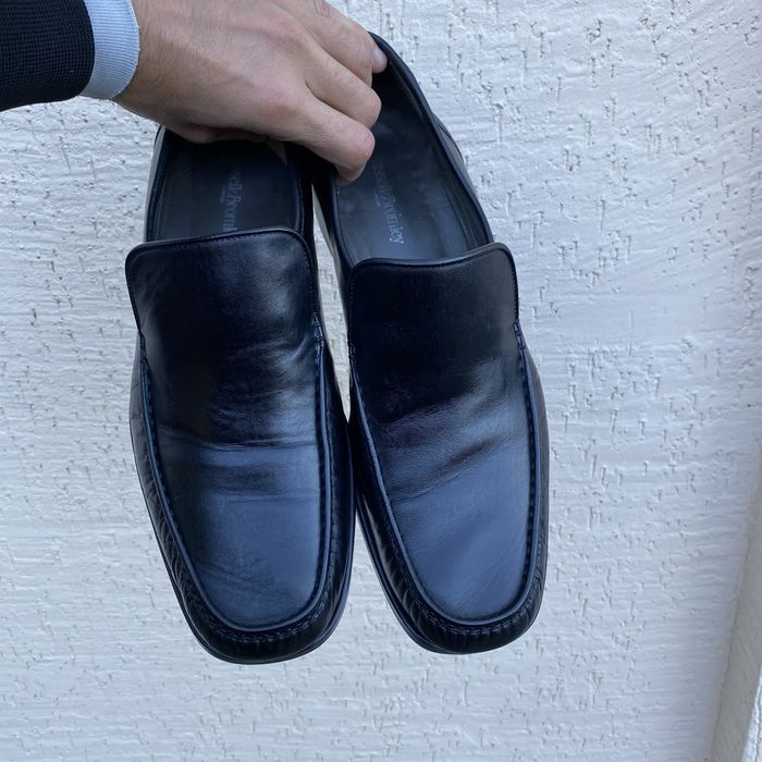Мужские кожаные туфли, р 44-44,5 Италия