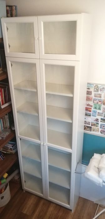 Szafka regał z nadstawką Ikea Billy Oxberg 238x80x30