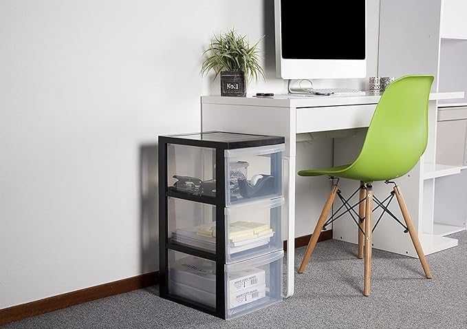 Iris Ohyama komoda z szufladami plastikowy organizer 15L, 5 Szuflad