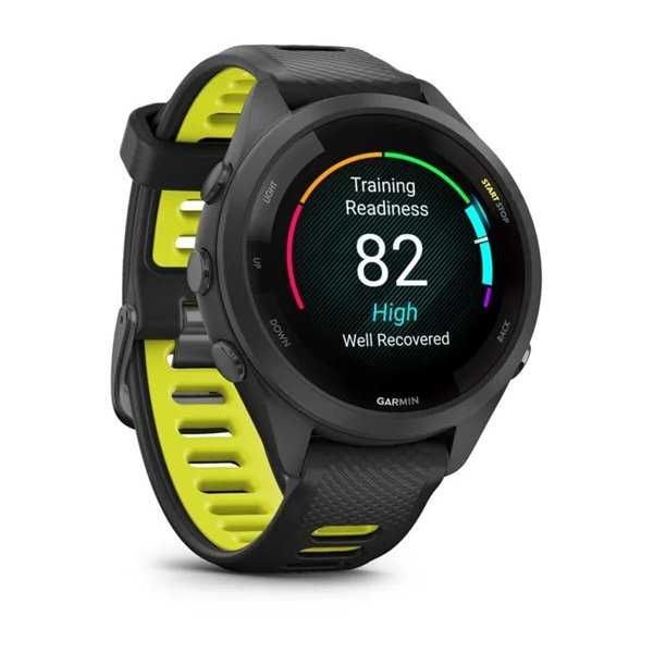 Garmin Forerunner 265S чорний з чорно-жовтим ремінцем 010-02810-13