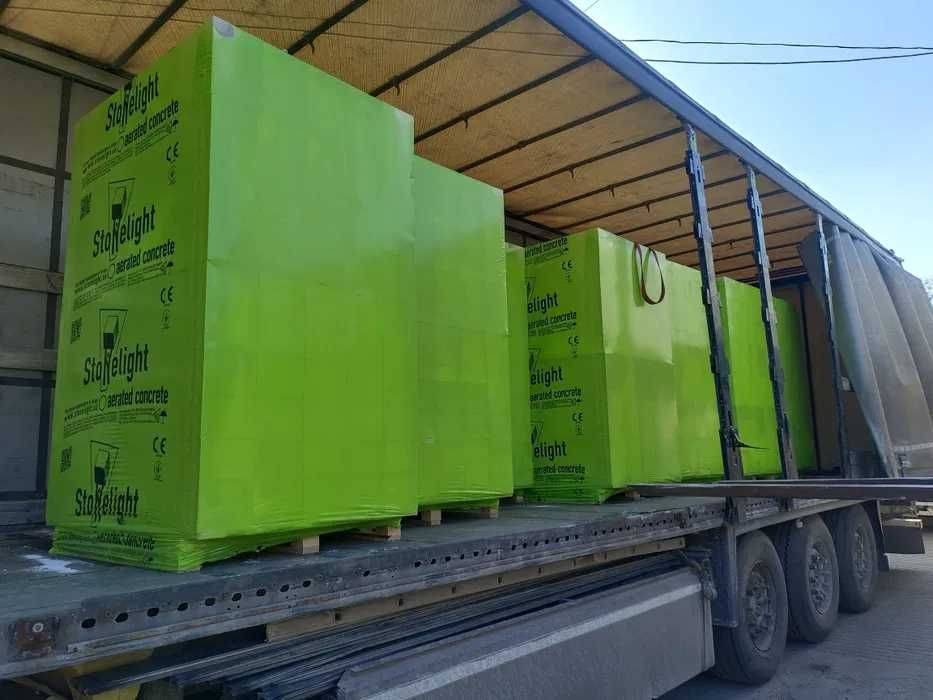 Газоблок Стоунлайт Stonelight 300х200х600 мм Д400/500 1-й і 2-й сорт
