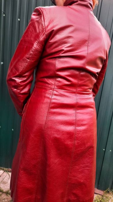 Плащ-пальто кожа натуральная 44-46
