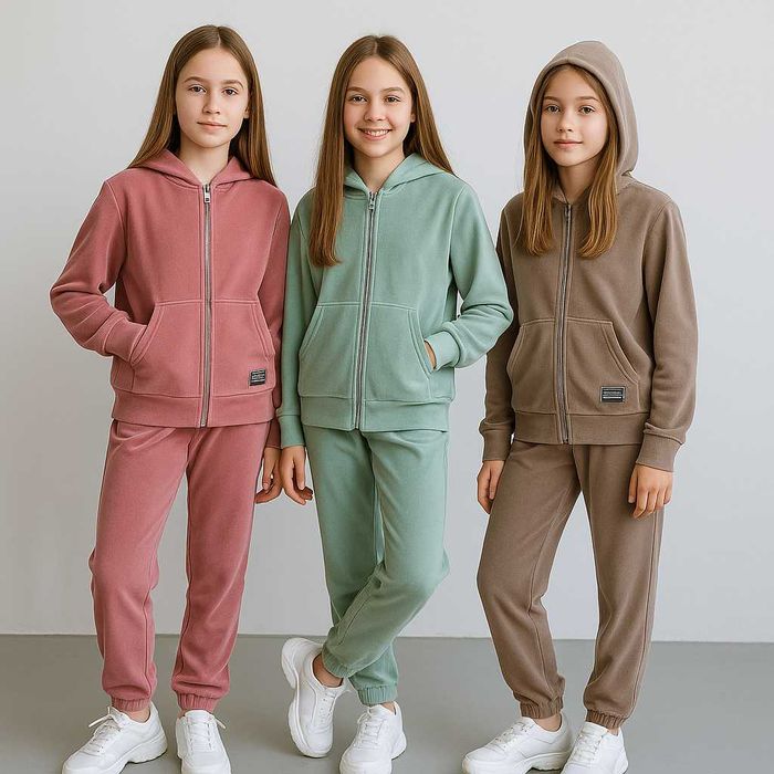 Велюровий костюм на дівчинку 9-13 років 134-158 см Різні кольори