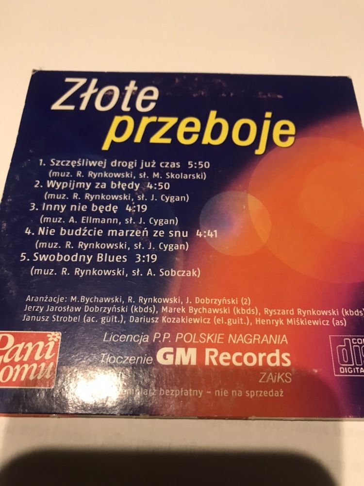 Złote przeboje Ryszard Rynkowski płyta CD