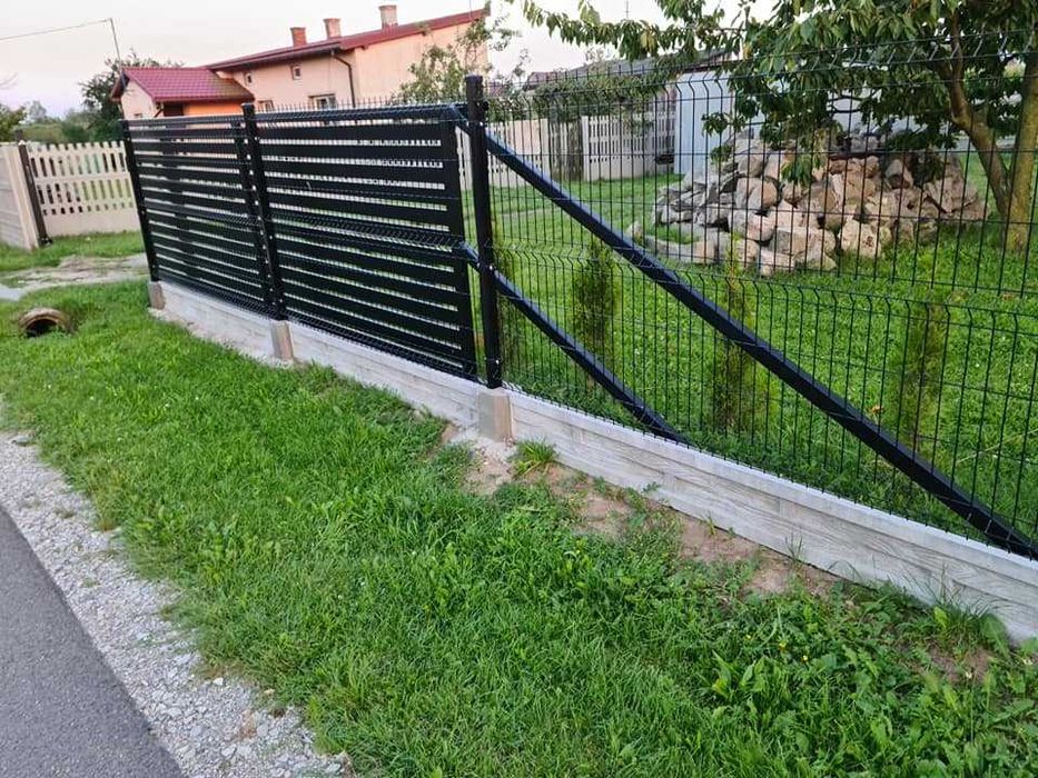 Brama przesuwa wypełnienie profil 80x20  wym. 3200x1600 prawa