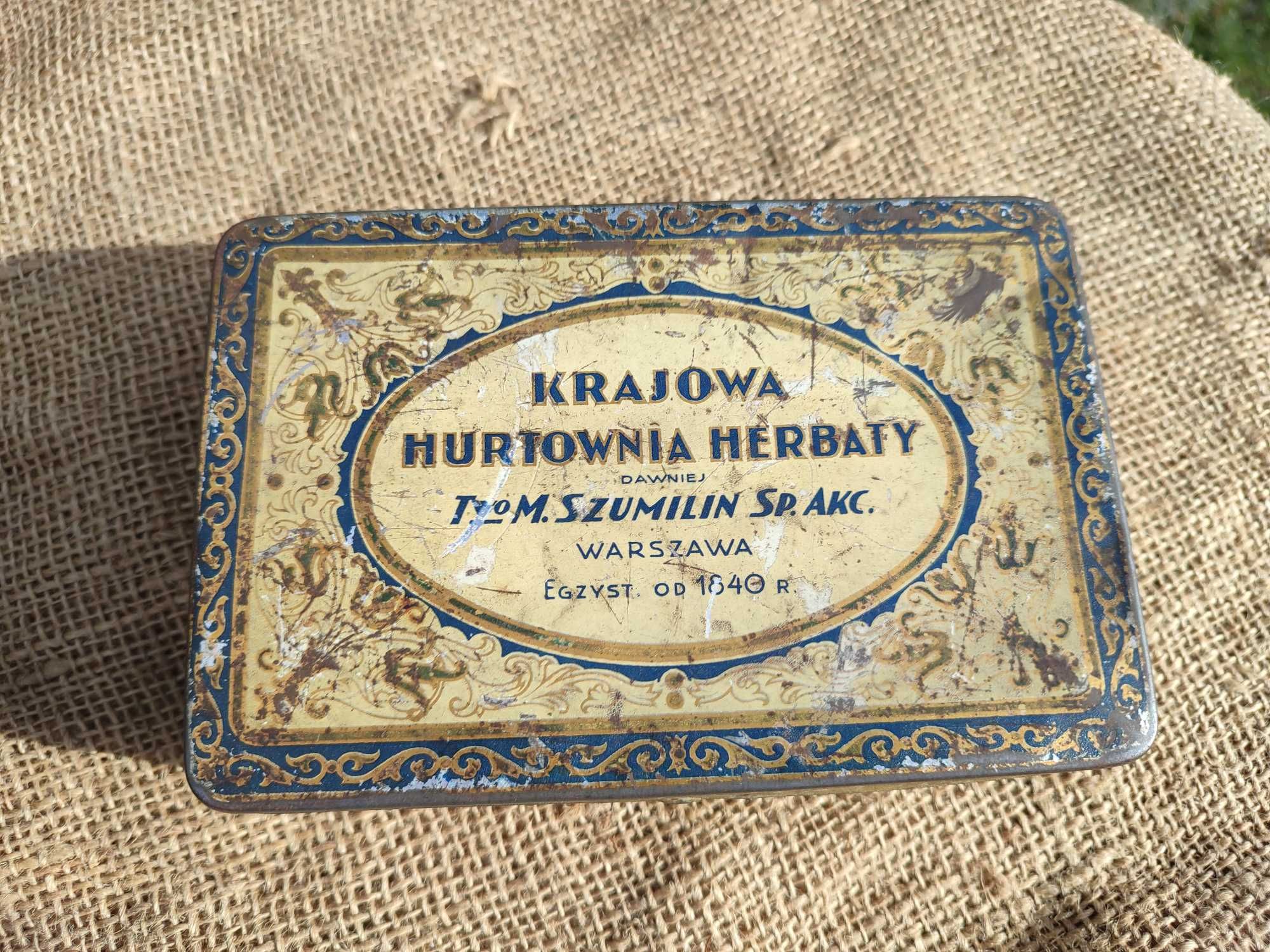 Puszka Krajowa Hurtownia Herbaty M. Szumilin Sp. Akcyjna Warszawa