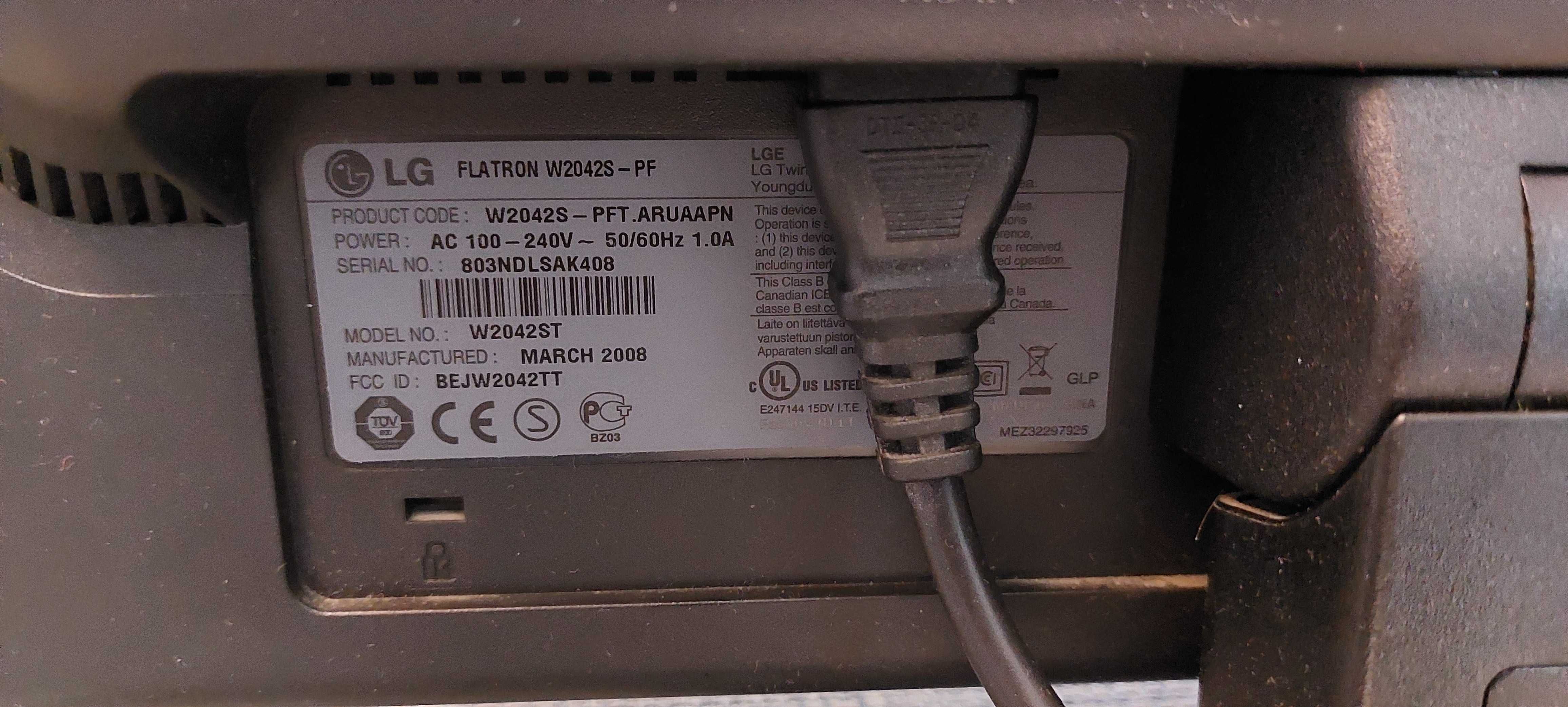 Монітор LG FLATRON W2042S -PF