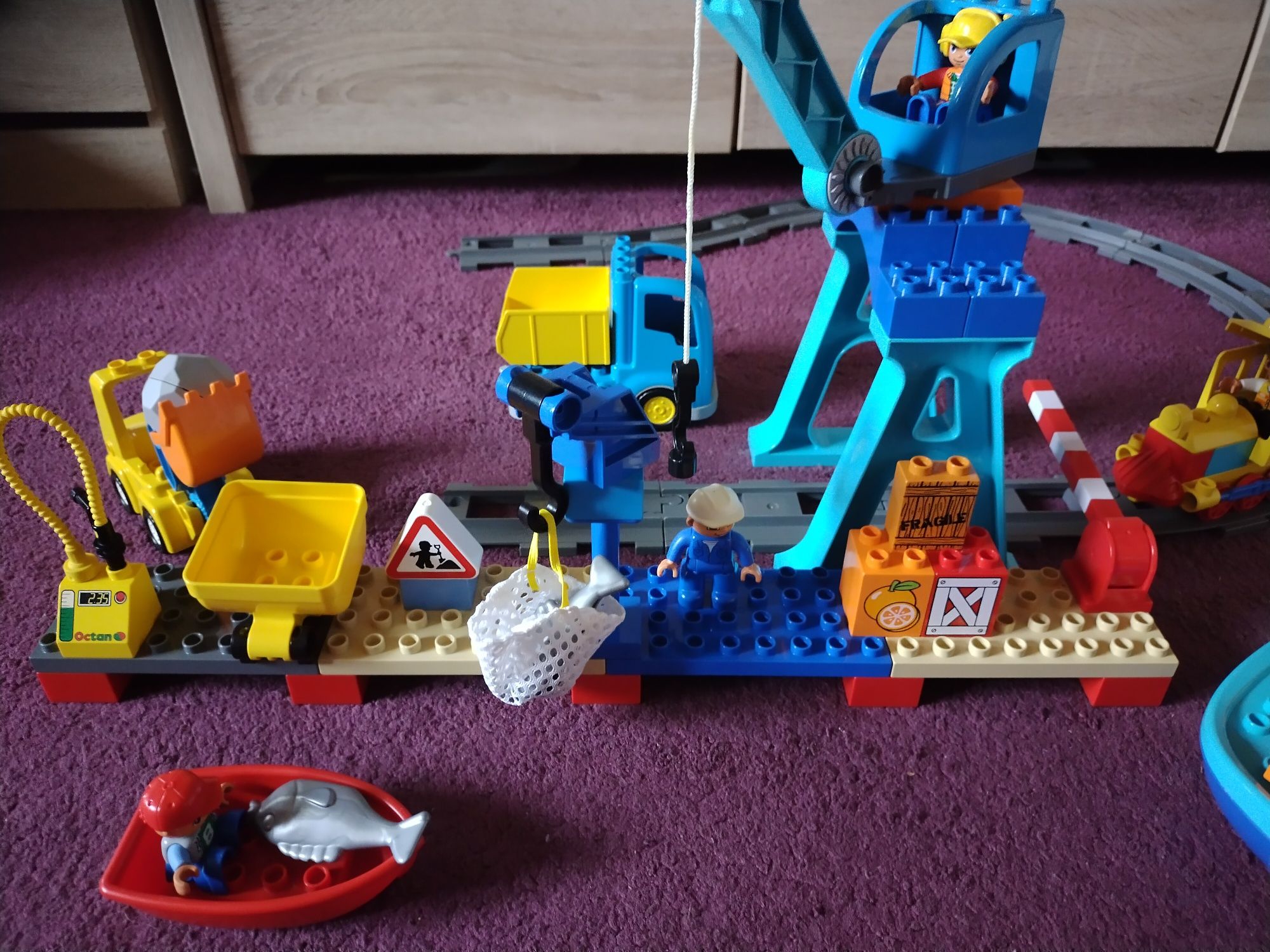Port dźwig statek kolejka LEGO Duplo