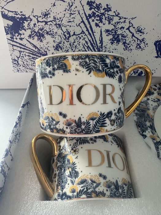 DIOR zestaw kawowy filiżanki