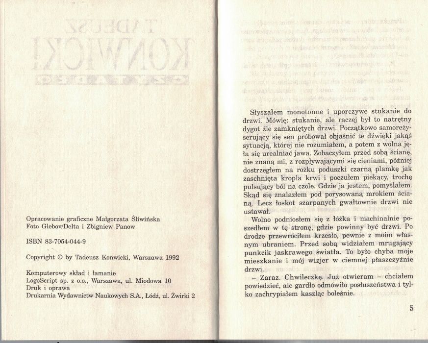 Czytadło Tadeusz Konwicki
