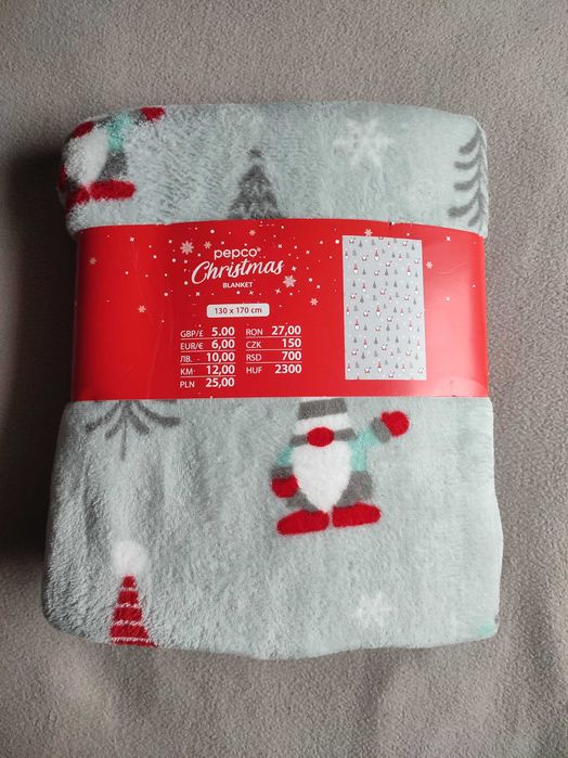 Przytulny Świąteczny Koc Polarowy PEPCO