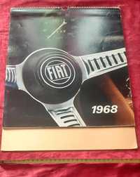 unikatowy Kalendarz Fiata 1968 rok