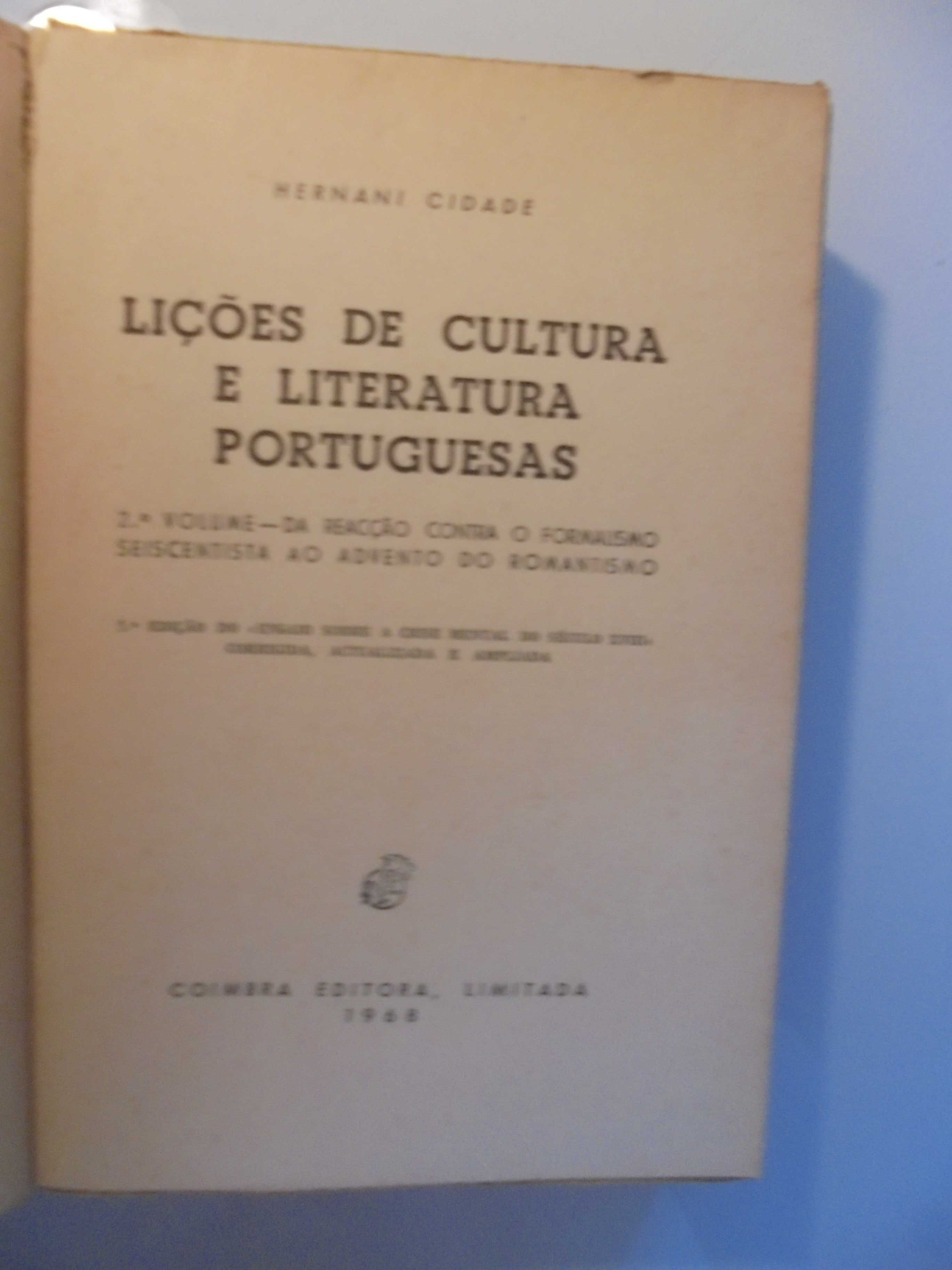 Cidade (Hernani);Lições de Cultura e Literatura Portuguesa