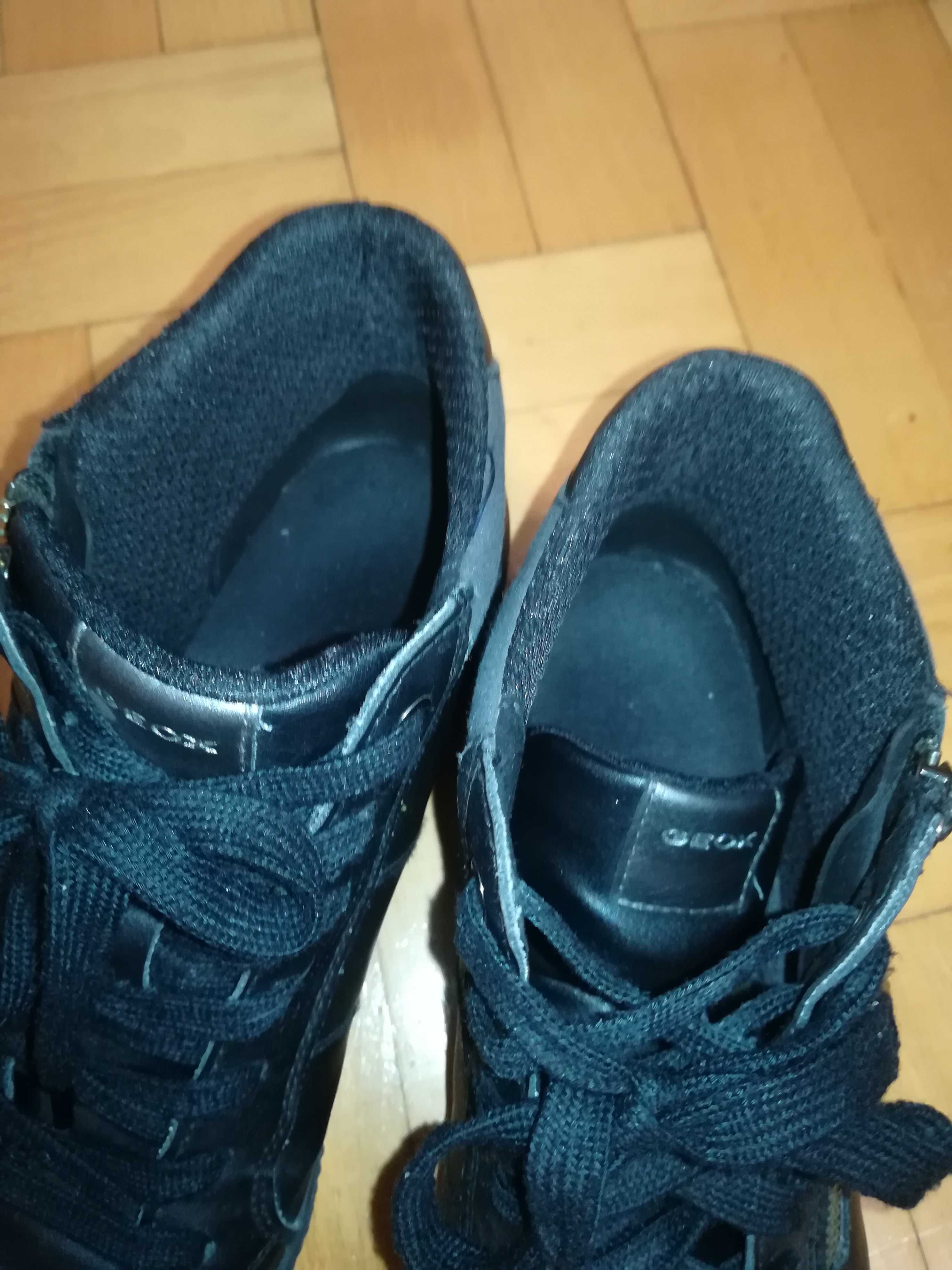 Geox Sneakersy czarne botki
