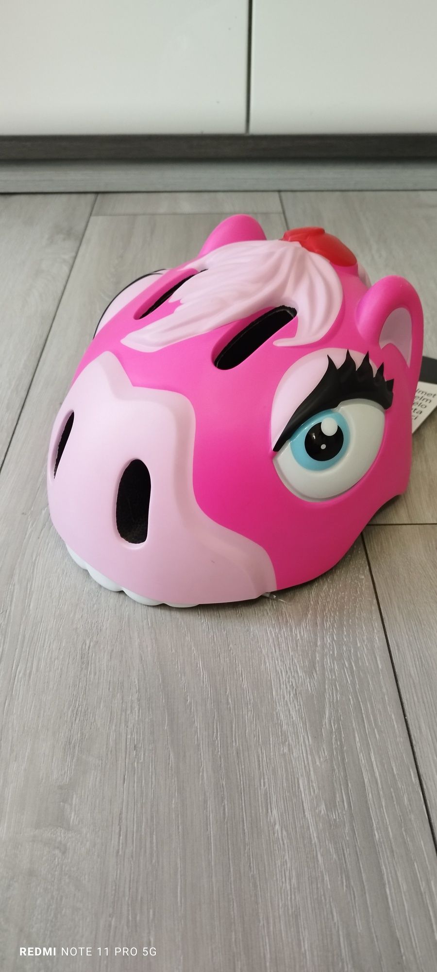 Kask dziecięcy crazy safety motyw konika