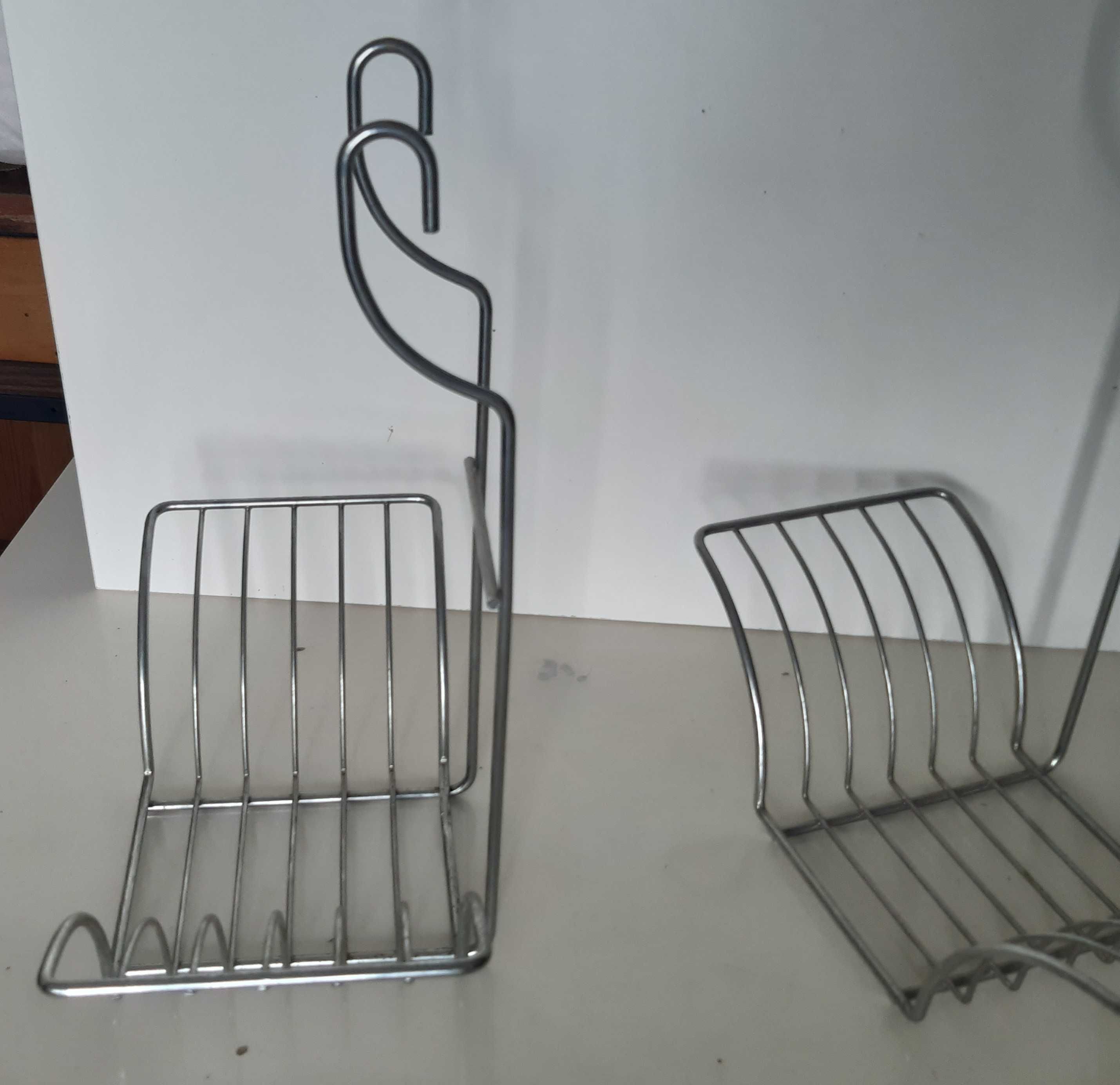 Suporte / Escorredor Aço Inox 6 Pratos p/ pendurar em varão