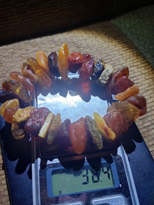 Bursztyn bałtycki bransoletka