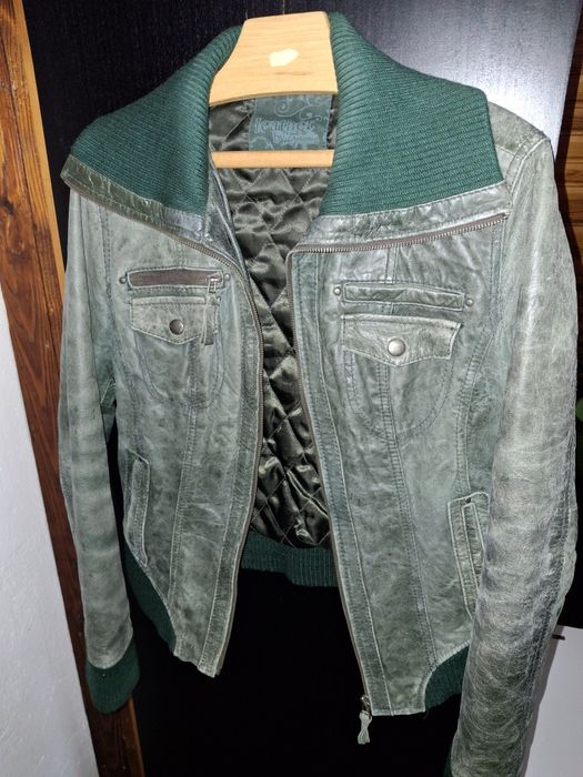 Skórzana kurtka Stradivarius L