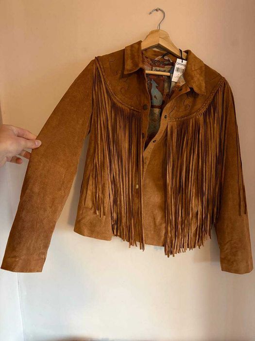 Kurtka kowbojska z frędzlami – NOWA z metką